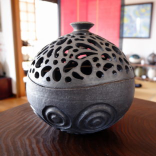 【SALE】いぶし金彩手炙り火鉢２