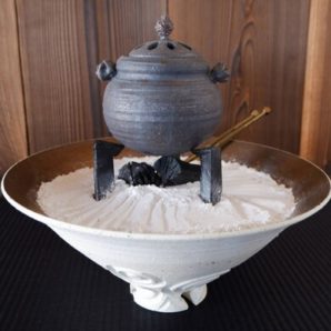 珊瑚砂テーブル火鉢セット１