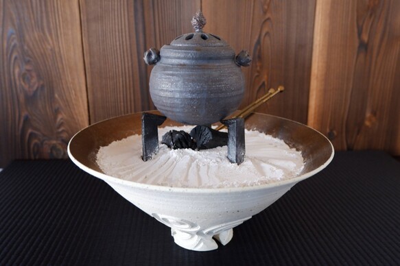 珊瑚砂テーブル火鉢セット１ | 陶器の通販サイト | 陶房然庵