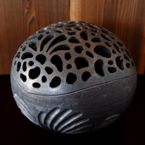 【SALE】いぶし金彩手炙り火鉢３