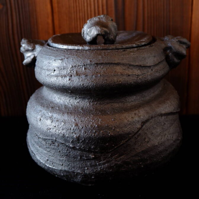 沖縄　人気陶芸家　茶道具　水指