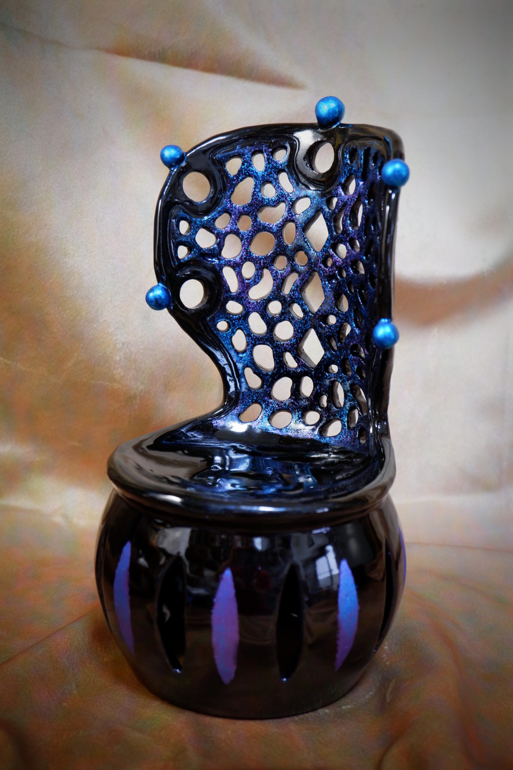 ピエロの椅子　漆塗り　沖縄