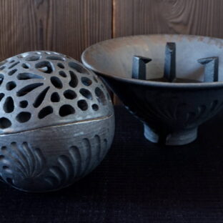 今年の火鉢は小さめに