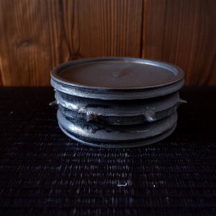 4号墨黒鉢台１　塊根植物　多肉植物　コーデックス　植木鉢　鉢皿