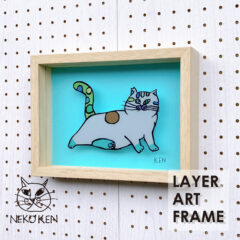 NEKO KENさんのネコ切絵アート