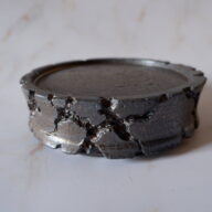 5号黒金彩鉢台569　塊根植物　多肉植物　アガベ　グラキリス　パキプス　盆栽　植木鉢　作家鉢　鉢皿　沖縄