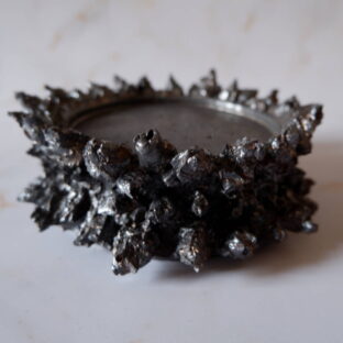 4号黒金彩鬼鉢台574　塊根植物　多肉植物　アガベ　グラキリス　パキプス　盆栽　植木鉢　作家鉢　鉢皿　沖縄