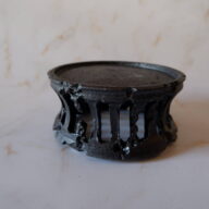 5号鉄砂黒透し彫り鉢台589　塊根植物　多肉植物　アガベ　グラキリス　パキプス　盆栽　植木鉢　作家鉢　鉢皿　沖縄