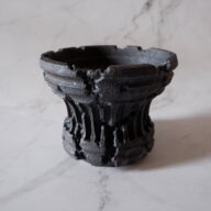 5号窯変黒鉢841　塊根植物　多肉植物　アガベ　グラキリス　パキプス　盆栽　植木鉢　作家鉢　鉢皿　沖縄