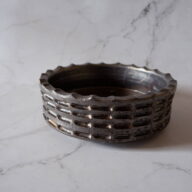 7号燻し金彩盆栽浅鉢997　塊根植物　多肉植物　アガベ　グラキリス　パキプス　盆栽　植木鉢　作家鉢　鉢皿　沖縄