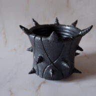 4号鉄砂黒棘鉢106　塊根植物　多肉植物　アガベ　万年青　盆栽　植木鉢　作家鉢