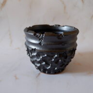 5号艶流紋黒鉢111　塊根植物　多肉植物　アガベ　万年青　盆栽　植木鉢　作家鉢