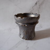 4号燻し金彩鉢138　塊根植物　多肉植物　アガベ　盆栽　植木鉢　作家鉢