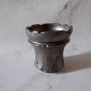 4号燻し金彩鉢138　塊根植物　多肉植物　アガベ　盆栽　植木鉢　作家鉢