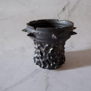 5号黒ブロンズ棘鉢160　塊根植物　多肉植物　アガベ　盆栽　植木鉢　作家鉢