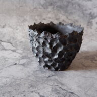 4.5号窯変黒炎鉢188　塊根植物　多肉植物　アガベ　盆栽　植木鉢　作家鉢