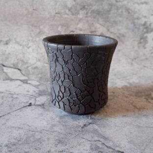 4号墨黒鉢195　塊根植物　多肉植物　アガベ　盆栽　植木鉢　作家鉢