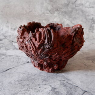 6号富士砂裂紋赤鉢207 塊根植物 多肉植物 アガベ 盆栽 植木鉢 作家鉢