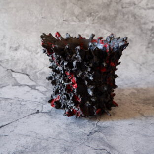 4号流紋黒獄鬼鉢209 塊根植物 多肉植物 アガベ 盆栽 植木鉢 作家鉢