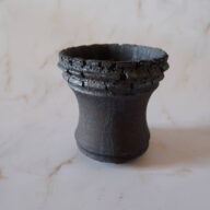 4号窯変黒裂紋鉢219　塊根植物　多肉植物　アガベ　盆栽　植木鉢　作家鉢