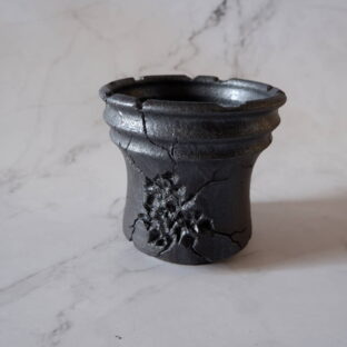 4号鉄砂黒鉢266 塊根植物 多肉植物 アガベ 盆栽 植木鉢 作家鉢