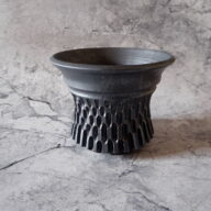 6号鉄砂黒鉢316　塊根植物　多肉植物　アガベ　盆栽　植木鉢　作家鉢　鉢皿　沖縄