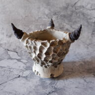 4号墨流し砂岩龍爪鉢341　塊根植物　多肉植物　アガベ　盆栽　植木鉢　作家鉢　鉢皿　沖縄