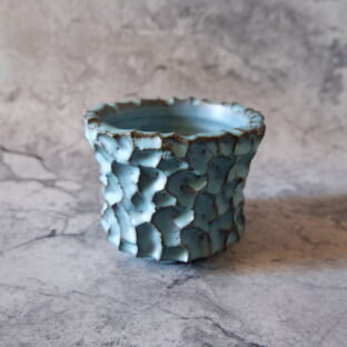 4号ヒスイ青鉢346　塊根植物　多肉植物　アガベ　盆栽　植木鉢　作家鉢　鉢皿　沖縄