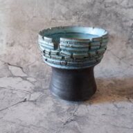 5号ヒスイ青掛分け裂紋鉢349　塊根植物　多肉植物　アガベ　盆栽　植木鉢　作家鉢　鉢皿　沖縄