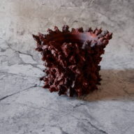 3.5号赤鬼鉢412　塊根植物　多肉植物　アガベ　盆栽　植木鉢　作家鉢　鉢台　沖縄