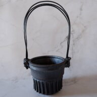 4号窯変黒弦耳鉢447　塊根植物　多肉植物　アガベ　盆栽　植木鉢　作家鉢　鉢台　沖縄