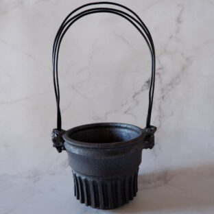 4号窯変黒弦耳鉢447　塊根植物　多肉植物　アガベ　盆栽　植木鉢　作家鉢　鉢台　沖縄